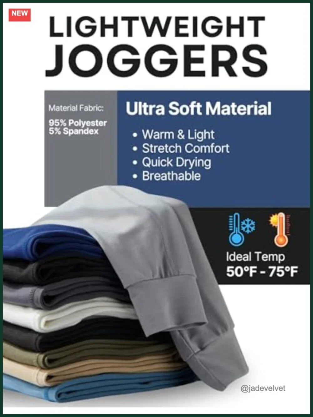 Boys Lightweight Jogger Pants 3 Pack Athletic Sweatpants Youth
